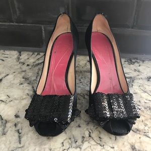Kate Spade sequin peep toe